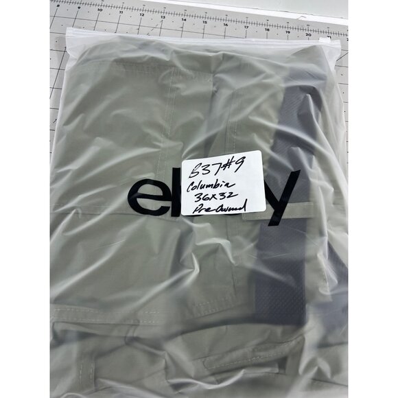 Columbia Men’s Convertible Cargo Pants Olive Green 36x32 Nylon Belted Lightweigh - Picture 9 of 9